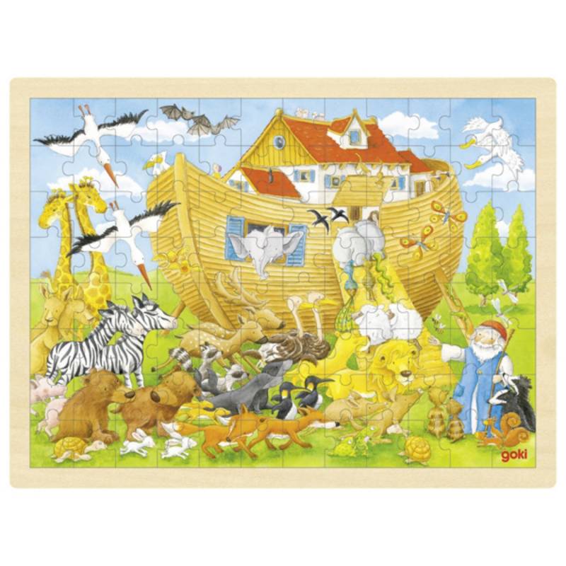 Goki Einlegepuzzle 96 Teile - Einzug in die Arche von Goki