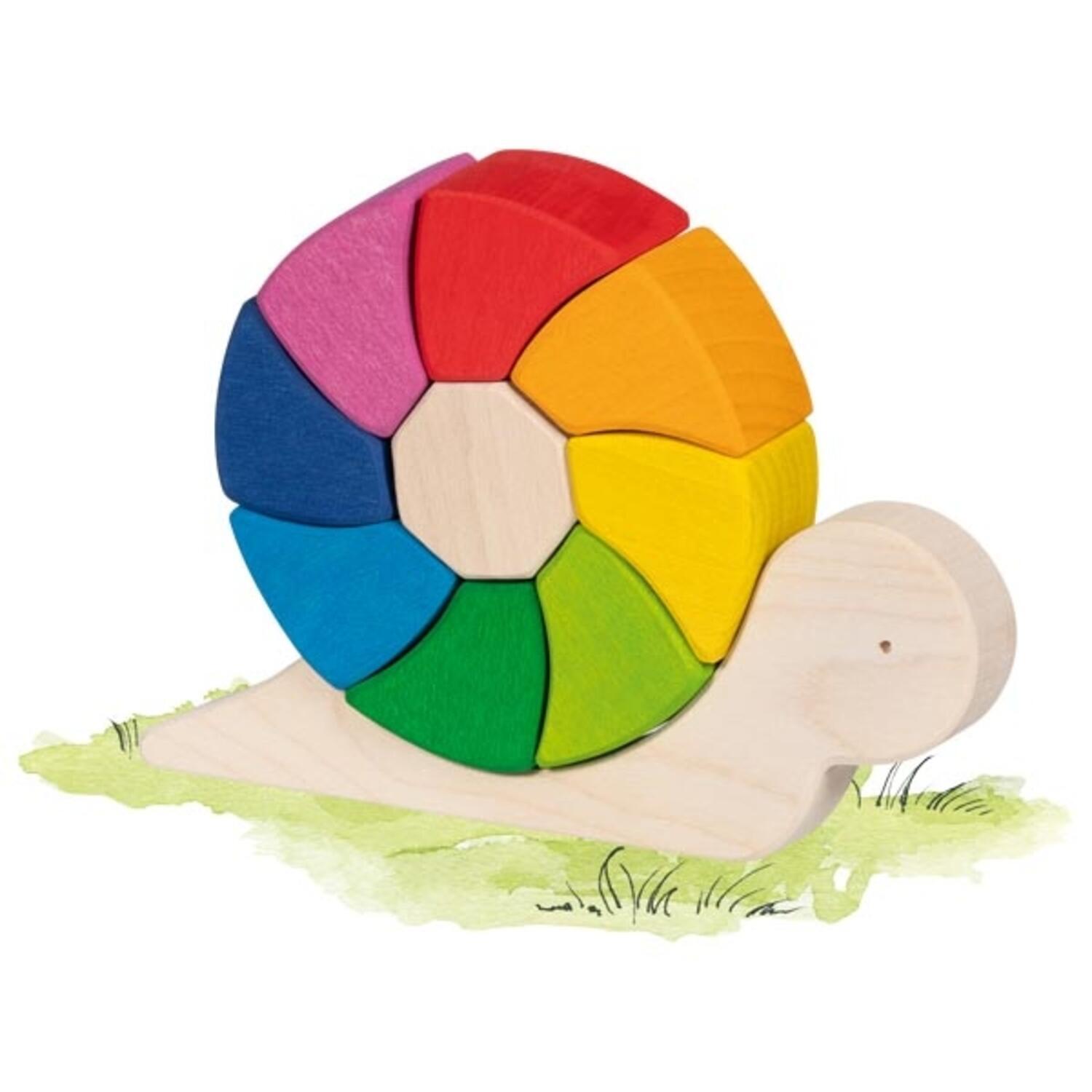 Goki Evolution Serie - Bausteine Kecke Schnirkelschnecke Pauline - Goki Evolution Serie - Bausteine Kecke Schnirkelschnecke Pauline - von Goki