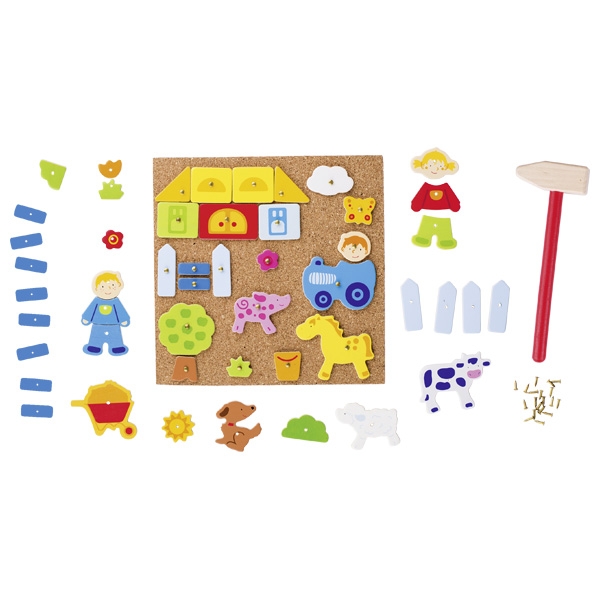 Goki Hammerspiel mit Korkplatte - Goki Hammerspiel mit Korkplatte - von Goki