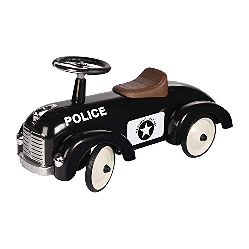 goki 14177 Rutscherfahrzeug Police, schwarz von goki