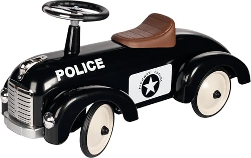 goki 14177 Rutscherfahrzeug Police, schwarz von goki