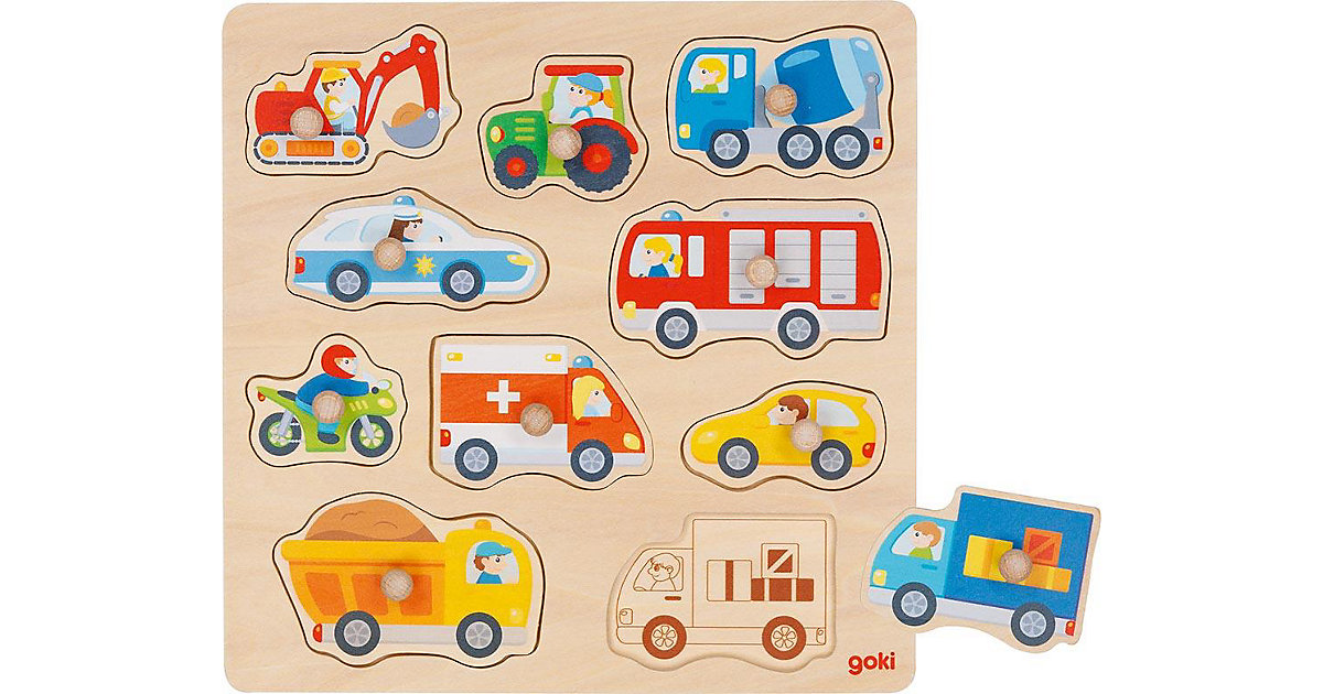 Hintergrundbildpuzzle Fahrzeuge von Goki