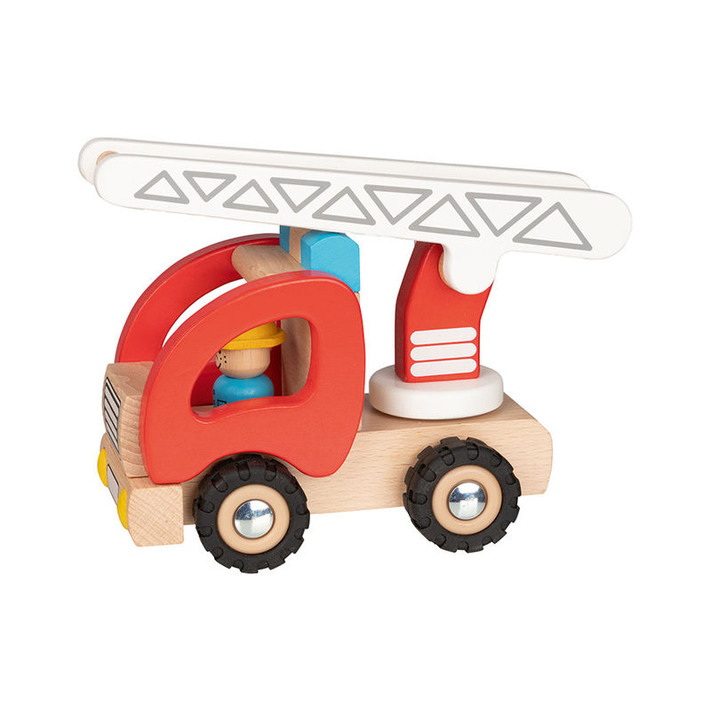 Holzauto LEITERWAGEN in rot von Goki