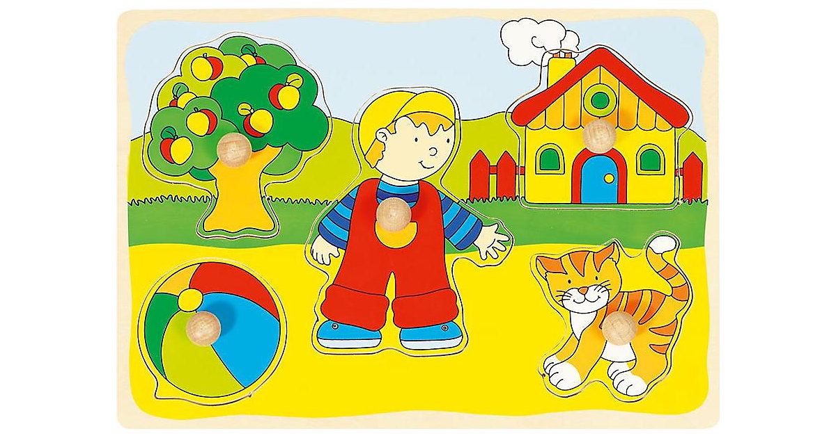 Holzpuzzle Katze, Haus Holzpuzzle Katze, Haus von Goki