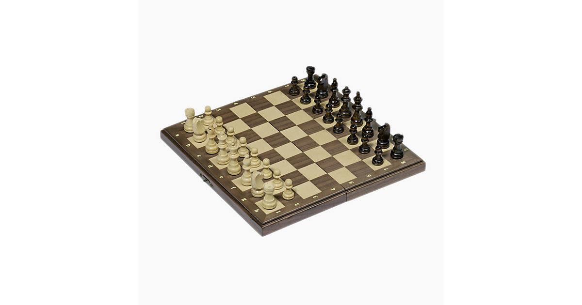Magnetisches Schachspiel in Holzklappkassette von Goki
