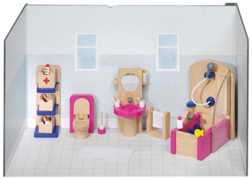 Puppenmöbel Badezimmer (22-teilig) von goki