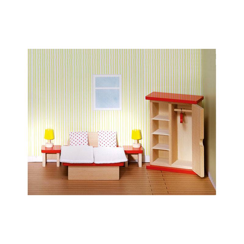 Puppenmöbel Schlafzimmer 11-teilig von Goki