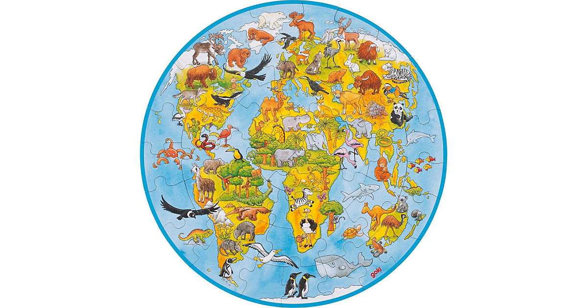 XXL Puzzle 49 Teile Welt von Goki