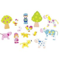 goki 53834 Bauernhoffiguren, Susibelle, 14 Teile von Goki