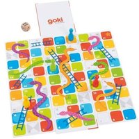 goki 56636 XXL Schlangen & Leitern im Würfel zum Aufklappen von Goki
