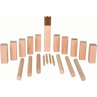 goki 56686 Wikingerspiel Kubb, im Baumwollbeutel, goki nature König: 4,5 x 4,5 x 25 cm, Holz, 21 Teile goki 56686 Wikingerspiel Kubb, im Baumwollbeutel, goki nature König: 4,5 x 4,5 x 25 cm, Holz, 21 Teile von Goki