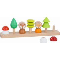 goki 58423 Farben- und Formensortierspiel Kleine Waldfreunde von Goki