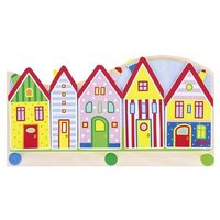 goki 60844 Garderobe Kleine Stadt 29 x 15,6 x 4,6 cm, Holz von Goki