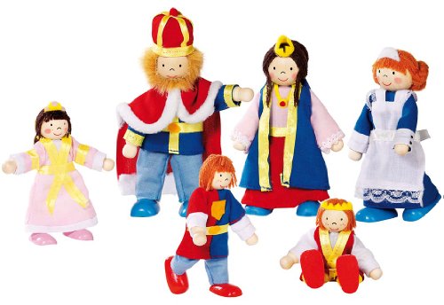 goki Biegepuppen "Königsfamilie" 6 Puppen von goki