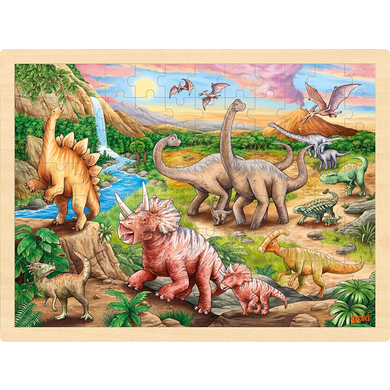 goki Einlegepuzzle Dinosaurierwanderung von Goki