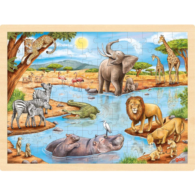 goki Einlegepuzzle afrikanische Savanne von Goki