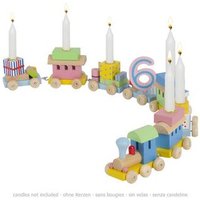 goki GK106 Geburtstagszug, Lok mit 7 Anhängern goki GK106 Geburtstagszug, Lok mit 7 Anhängern von Goki