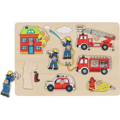 goki Steckpuzzle Feuerwehr, 8 Teile von Goki