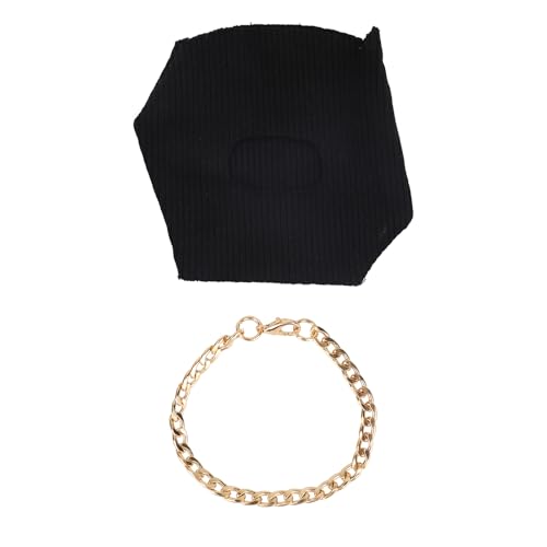 17cm Puppenkleidung Set, Puppenkopfbedeckung und Goldkette Halloweenkostüm Outfit zum Ausstellen Spielen und Sammeln (Keine Figur enthalten) von Goktvai