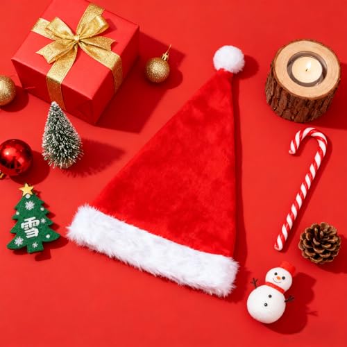 Puppen-Weihnachtsmütze, Süße Kleidung für 15 Bis 17cm Große Puppen Weihnachtsmannmütze Kostümzubehör Geeignet für Den Look Der Weihnachtsfeier-Dekoration Puppen-Weihnachtsmütze, Süße Kleidung für 15 Bis 17cm Große Puppen Weihnachtsmannmütze Kostümzubehör Geeignet für Den Look Der Weihnachtsfeier-Dekoration von Goktvai