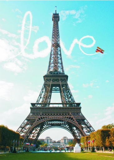 Gold Puzzle Love at Paris 1000 Teile Puzzle Gold-Puzzle-60089 von Gold Puzzle