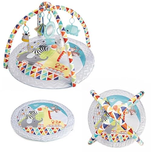 GoldEnough Baby-Spielmatte, Spielzeug, Baby-Fitnessstudio für Neugeborene mit hängendem Spielzeug, Bauchzeitkissen und bequemen Matten für Bodenspielmatten und Boden-Fitnessstudios GoldEnough Baby-Spielmatte, Spielzeug, Baby-Fitnessstudio für Neugeborene mit hängendem Spielzeug, Bauchzeitkissen und bequemen Matten für Bodenspielmatten und Boden-Fitnessstudios von GoldEnough