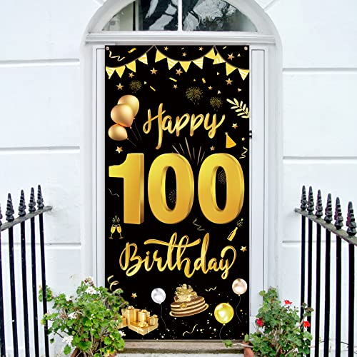 GoldRock 100 Geburtstag Deko Banner, Geburtstagsbanner 100 Jahre, 100. Geburtstag Dekoration Frau Mann,100 Banner Geburtstag,Happy Birthday Banner Geschenk zum 100 Geburtstag 185×90 cm,Geburtstagsdeko GoldRock 100 Geburtstag Deko Banner, Geburtstagsbanner 100 Jahre, 100. Geburtstag Dekoration Frau Mann,100 Banner Geburtstag,Happy Birthday Banner Geschenk zum 100 Geburtstag 185×90 cm,Geburtstagsdeko von GoldRock