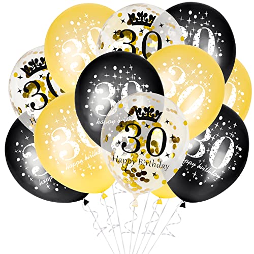 GoldRock 30 Geburtstag Deko Gold, 15 Stück Luftballons 30.Geburtstag, Deko 30 Geburtstag Mann Frau, 30. Geburtstag Deko Set,Happy Birthday Ballon 30 Jahre für Party Dekoration,Geburtstagsparty Zubehör GoldRock 30 Geburtstag Deko Gold, 15 Stück Luftballons 30.Geburtstag, Deko 30 Geburtstag Mann Frau, 30. Geburtstag Deko Set,Happy Birthday Ballon 30 Jahre für Party Dekoration,Geburtstagsparty Zubehör von GoldRock