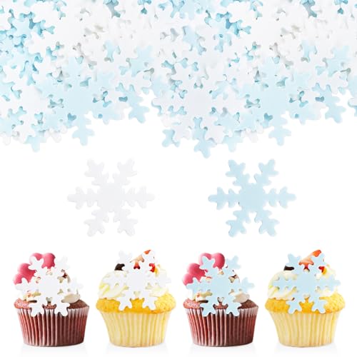 GoldRock 50 Stück Schneeflocken Esspapier Tortendeko, 2 Farben Snowflake Essbare Tortendeko, Frozen Kuchen Deko, Schneeflocken Tortendeko Essbar, Muffin Deko Torte für Geburtstag,Hochzeit, Weihnachten GoldRock 50 Stück Schneeflocken Esspapier Tortendeko, 2 Farben Snowflake Essbare Tortendeko, Frozen Kuchen Deko, Schneeflocken Tortendeko Essbar, Muffin Deko Torte für Geburtstag,Hochzeit, Weihnachten von GoldRock