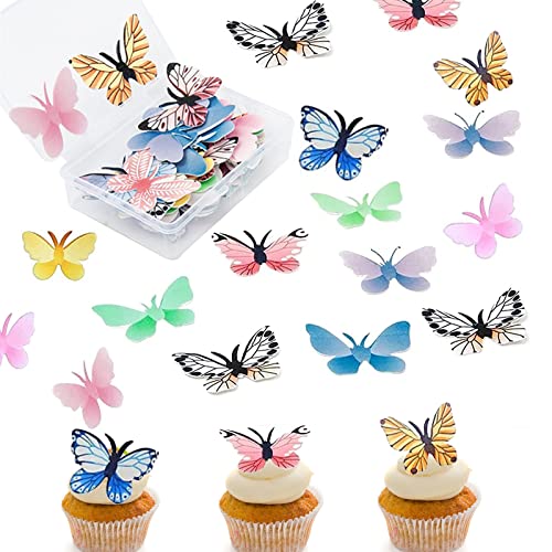 GoldRock 72 Stück Essbare Schmetterlinge für Torte,Esspapier Schmetterling Tortendeko,Tortendeko Essbar Schmetterling, Schmetterlinge Deko Torte für Kuchen,Hochzeit,Cupcake Decoration, Geburtstagsdeko GoldRock 72 Stück Essbare Schmetterlinge für Torte,Esspapier Schmetterling Tortendeko,Tortendeko Essbar Schmetterling, Schmetterlinge Deko Torte für Kuchen,Hochzeit,Cupcake Decoration, Geburtstagsdeko von GoldRock