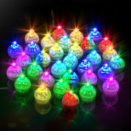 GoldRock LED Ballons Lichter,100 Stk Mini Led Licht,Leuchtende Luftballons,Led Luftballons Leuchtend,Ballonlichter Bunt,Led Luftballon für Geburtstag Hochzeit Halloween Weihnachten Karneval Party Deko von GoldRock