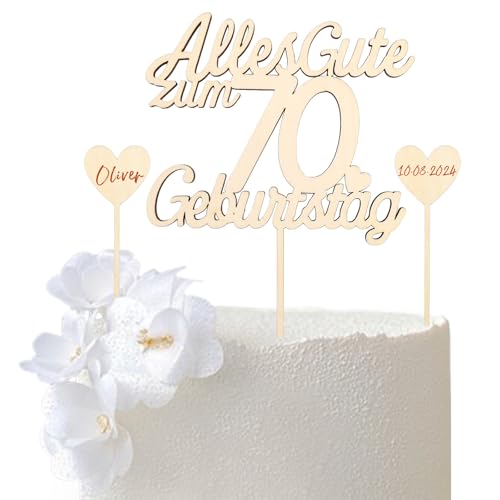 GoldRock Tortendeko 70 Geburtstag Frau Mann, Holz Kuchendeko 70. Geburtstag Frau, Alles Gute zum 70 Geburtstag Deko Torte, Cake Topper 70. Geburtstag Deko, Deko 70 Geburtstag Mann Frau, 70 Kuchen Deko GoldRock Tortendeko 70 Geburtstag Frau Mann, Holz Kuchendeko 70. Geburtstag Frau, Alles Gute zum 70 Geburtstag Deko Torte, Cake Topper 70. Geburtstag Deko, Deko 70 Geburtstag Mann Frau, 70 Kuchen Deko von GoldRock