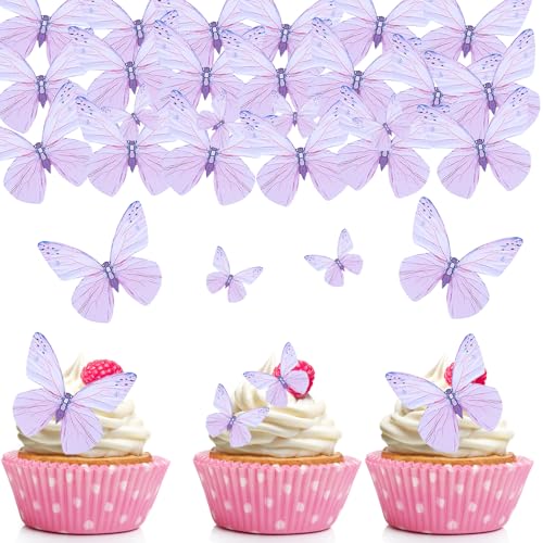 Tortendeko Essbar Schmetterlinge für Torte, 72 Stk Essbare Tortendeko Schmetterling,Schmetterlinge Deko Torte Lila,Esspapier Tortendeko Hochzeit,Schmetterling Kuchen Deko Geburtstag,Muffin Deko Essbar Tortendeko Essbar Schmetterlinge für Torte, 72 Stk Essbare Tortendeko Schmetterling,Schmetterlinge Deko Torte Lila,Esspapier Tortendeko Hochzeit,Schmetterling Kuchen Deko Geburtstag,Muffin Deko Essbar von GoldRock