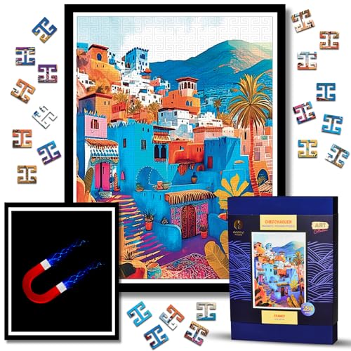 Holzpuzzle Erwachsene Mit Rahmen - Magnetische HolzPuzzles Landschaft 300 Teile Schwer - Holz Puzzle Kunst Gemälde - Wooden Puzzle - Wanddeko Wohnzimmer - Geburtstags Weihnachten Geschenke Holzpuzzle Erwachsene Mit Rahmen - Magnetische HolzPuzzles Landschaft 300 Teile Schwer - Holz Puzzle Kunst Gemälde - Wooden Puzzle - Wanddeko Wohnzimmer - Geburtstags Weihnachten Geschenke von Goldbird Creations