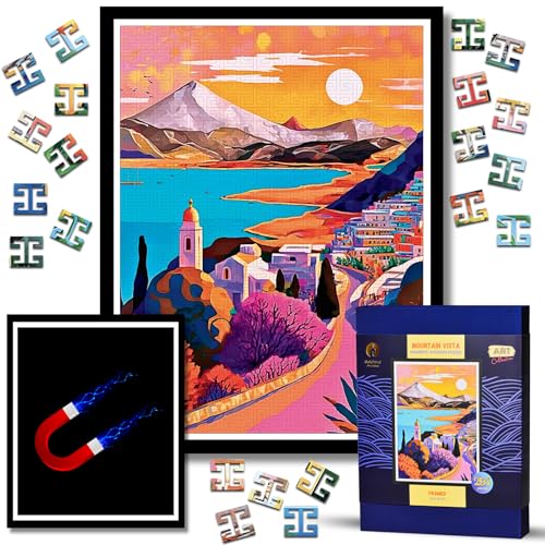 Holzpuzzle Erwachsene Mit Rahmen - Magnetische HolzPuzzles Landschaft 300 Teile Schwer - Holz Puzzle Kunst Gemälde - Wooden Puzzle - Wanddeko Wohnzimmer - Geburtstags Weihnachten Geschenke Holzpuzzle Erwachsene Mit Rahmen - Magnetische HolzPuzzles Landschaft 300 Teile Schwer - Holz Puzzle Kunst Gemälde - Wooden Puzzle - Wanddeko Wohnzimmer - Geburtstags Weihnachten Geschenke von Goldbird Creations