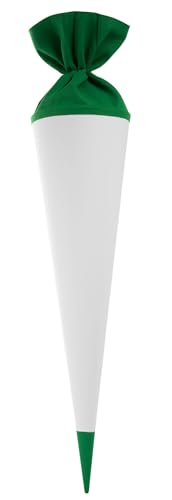 goldbuch 97842 Bastelschultüte, Rohling zum Selbstgestalten mit Filzverschluss und Filzspitze, Schultüte 70cm, Zuckertüte zur Einschulung, für Einschüler, Schulkinder & Berufsanfänger Weiß / Grün goldbuch 97842 Bastelschultüte, Rohling zum Selbstgestalten mit Filzverschluss und Filzspitze, Schultüte 70cm, Zuckertüte zur Einschulung, für Einschüler, Schulkinder & Berufsanfänger Weiß / Grün von goldbuch