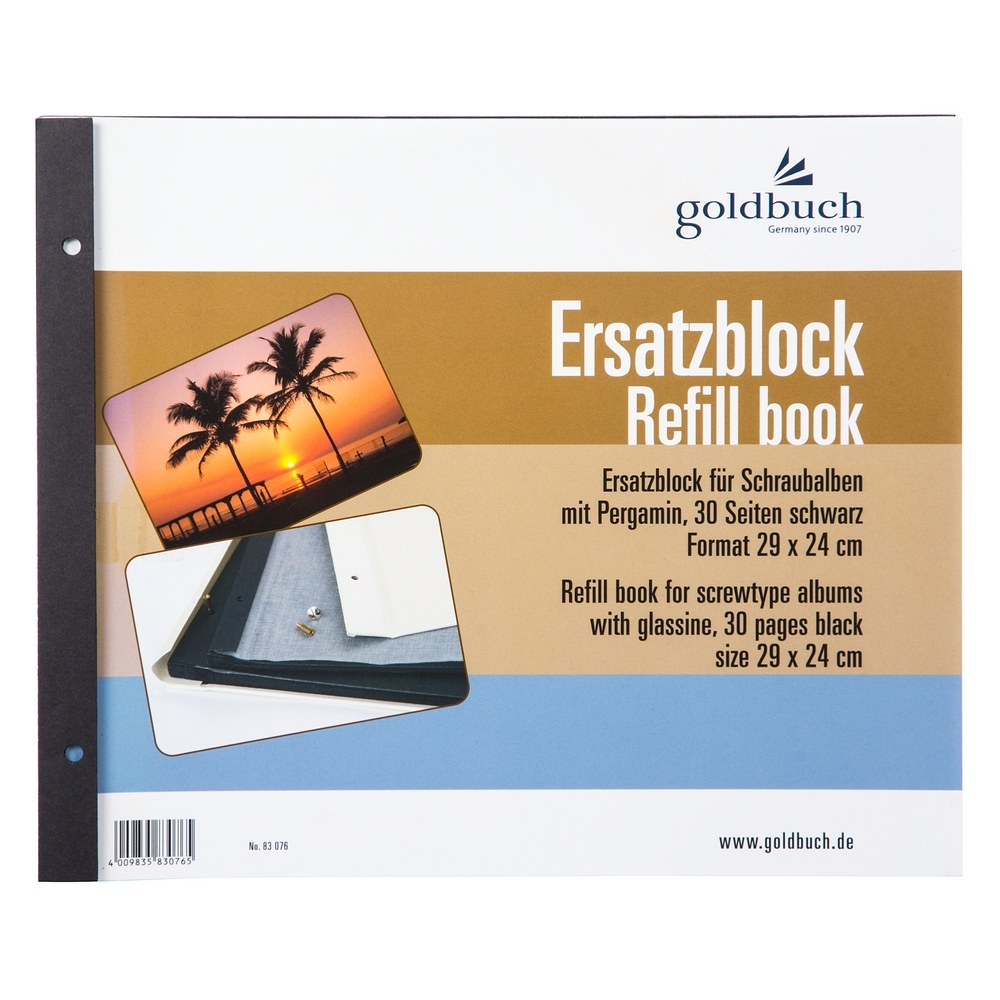 Goldbuch Nachfüllpack Bella Vista Schraubalben 29 x 24 cm schwarz von Goldbuch