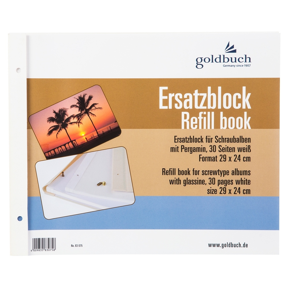 Goldbuch Nachfüllpack Bella Vista Schraubalben 29 x 24 cm weiß Goldbuch Nachfüllpack Bella Vista Schraubalben 29 x 24 cm weiß von Goldbuch