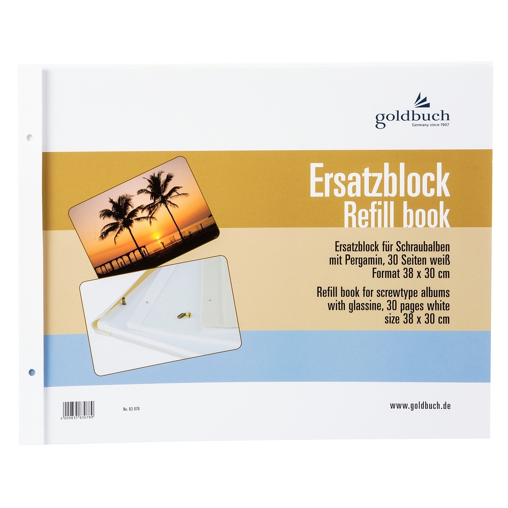 Goldbuch Nachfüllpack Bella Vista Schraubalben 38 x 30 cm weiß von Goldbuch