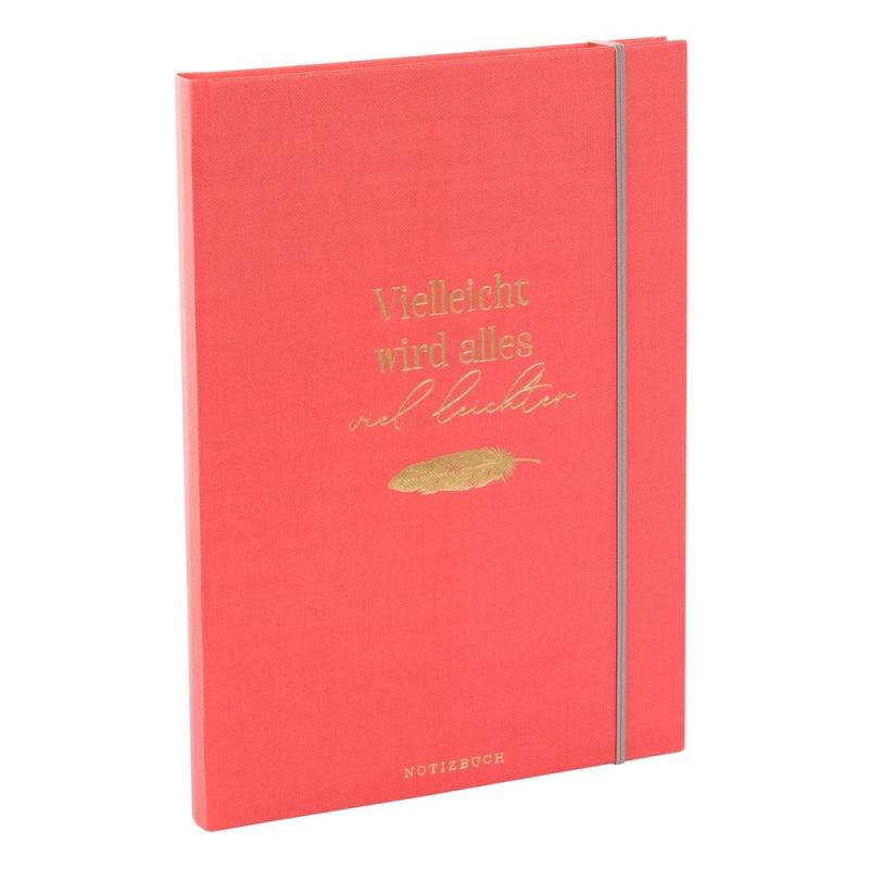 Goldbuch Notizbuch Wortreich A5 Vielleicht rot punktkariert von Goldbuch