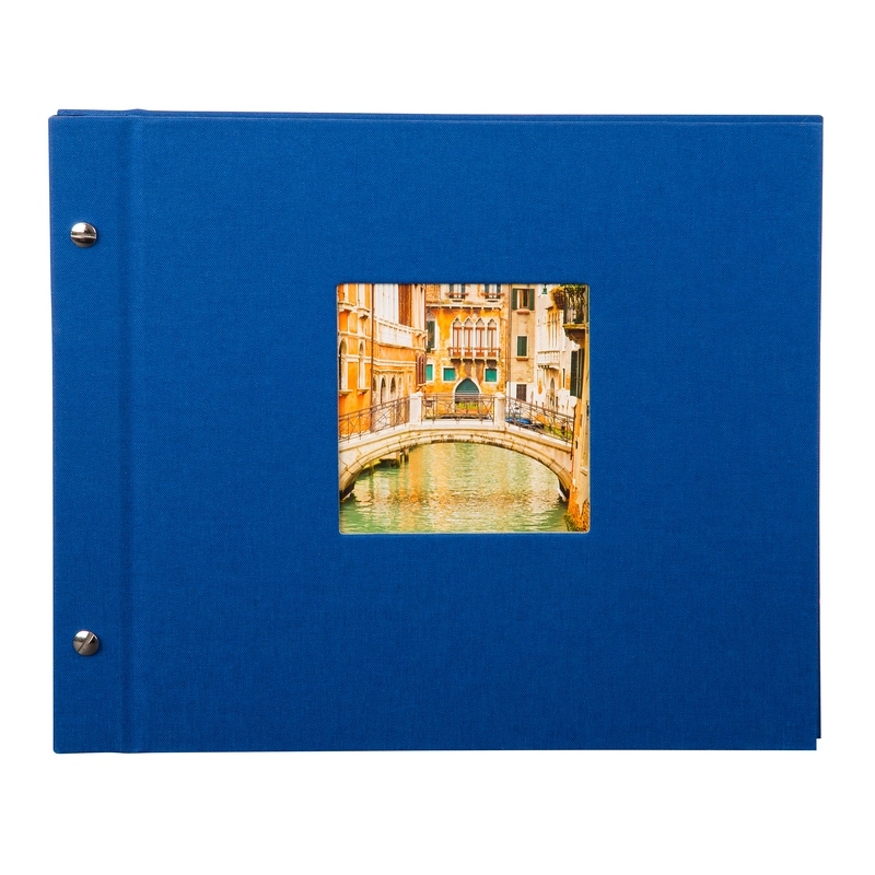 Goldbuch Schraubfotoalbum Bella Vista 30 x 25 cm blau (schwarz) von Goldbuch