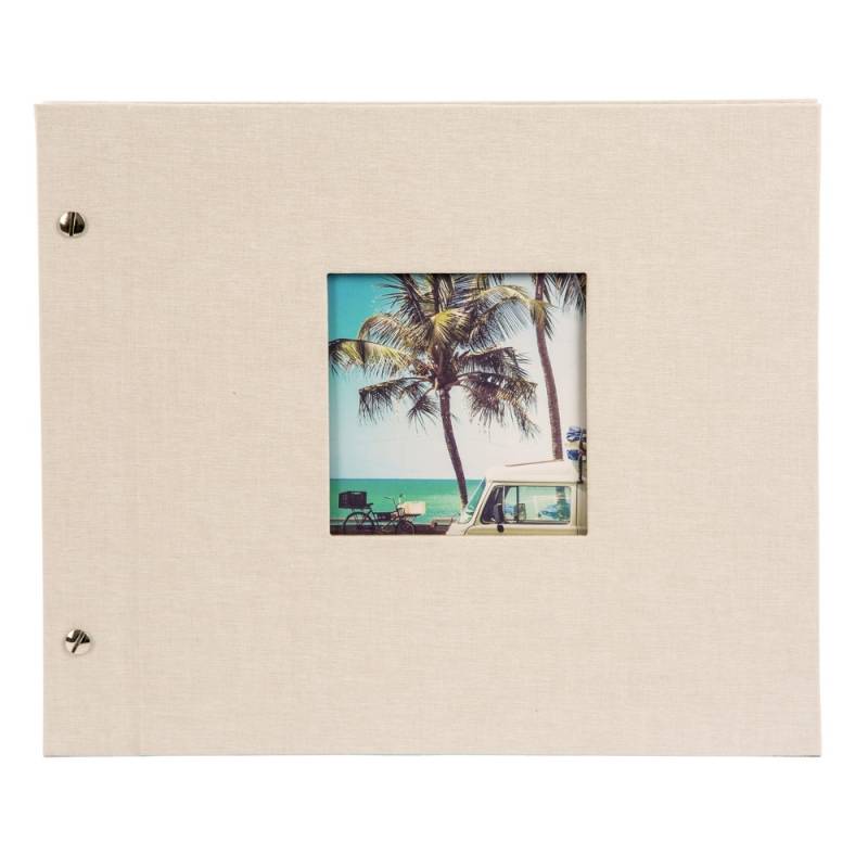 Goldbuch Schraubfotoalbum  Bella Vista 30 x 25 cm sandgrau (schwarz) von Goldbuch