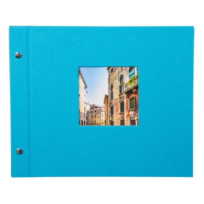 Goldbuch Schraubfotoalbum  Bella Vista 30 x 25 cm türkis (schwarz) von Goldbuch