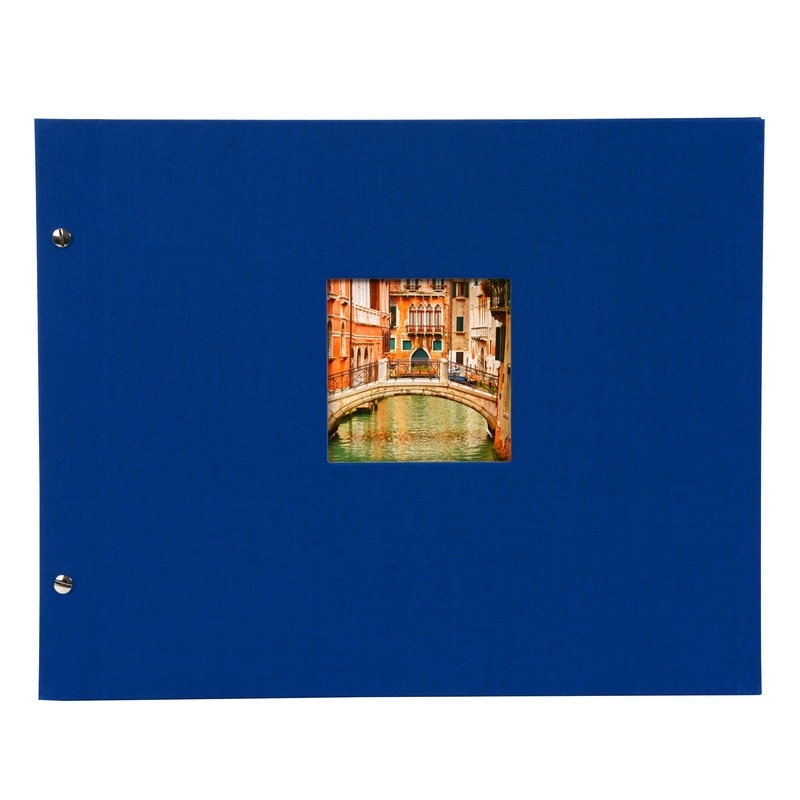 Goldbuch Schraubfotoalbum Bella Vista 39 x 31 cm blau (schwarz) von Goldbuch
