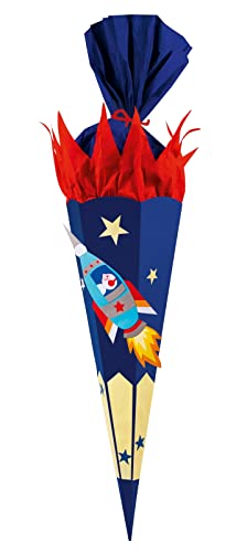 goldbuch 97707 Schultüten-Bastelset, Raumschiff, stabiler Karton, Zuckertüte 70cm, Schultüte zur Einschulung und Schulanfang, inklusive 2 Krepp-Rollen + 1 Chenilledraht, Blau goldbuch 97707 Schultüten-Bastelset, Raumschiff, stabiler Karton, Zuckertüte 70cm, Schultüte zur Einschulung und Schulanfang, inklusive 2 Krepp-Rollen + 1 Chenilledraht, Blau von goldbuch