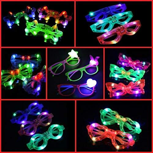 Golden Beads 15 Stück blinkende LED-Brillen, leuchtende Farben, Neon-Partyzubehör, leuchtende Schattierungen, Veranstaltungsgeschenke, Raves, Konzert-Shows, Weihnachten, Halloween, Geburtstagsparty Golden Beads 15 Stück blinkende LED-Brillen, leuchtende Farben, Neon-Partyzubehör, leuchtende Schattierungen, Veranstaltungsgeschenke, Raves, Konzert-Shows, Weihnachten, Halloween, Geburtstagsparty von Golden Beads