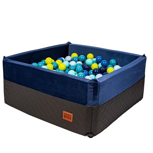GoldenGroup Bällebad Baby 90x90 cm - Spielzeug - Ball Pool - Indoor Spielplatz - Quadratische Bällebad Schaumstoff - Bällebad Kinder - Bällebad ohne Bälle - Dunkelblau/Graphit GoldenGroup Bällebad Baby 90x90 cm - Spielzeug - Ball Pool - Indoor Spielplatz - Quadratische Bällebad Schaumstoff - Bällebad Kinder - Bällebad ohne Bälle - Dunkelblau/Graphit von GoldenGroup