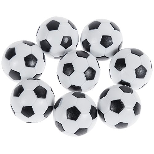 GOLDGE 8 PCS Tischfußball Kickerbälle,Tischfußball Kugeln Mini Ball,Schwarz und Weiß von GOLDGE