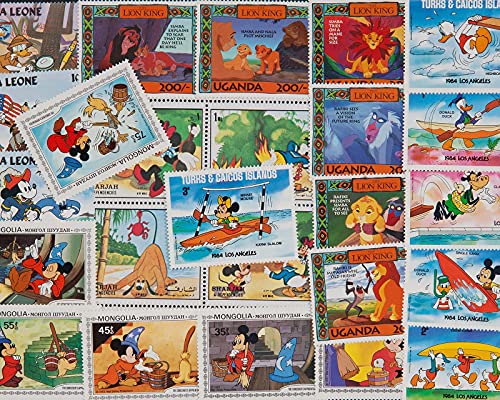 Goldhahn 100 Briefmarken COMIC - Briefmarken für Sammler von Goldhahn