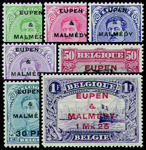 Goldhahn Ausgaben für Eupen und Malmedy Nr. 1-7 postfrisch- Briefmarken für S... von Goldhahn